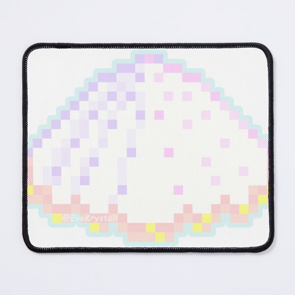Item preview, White Cockle Sea-Shell Sticker (Pixel_Art) designed and sold by EveKrystall.