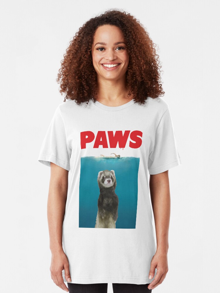FUNNY PUG JAWS MOVIE POSTER IDEAL BIRTHDAY PRESENT SHORT SLEEVE UNISEX T SHIRT