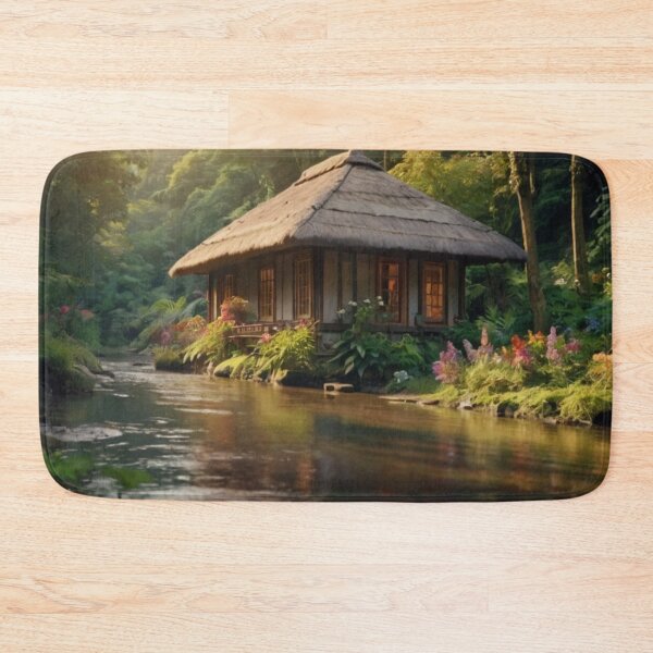 Item preview, Cottage by the Flowing River designed and sold by BlareBlare.