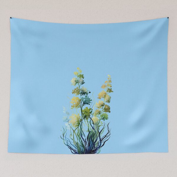 Item preview, Blue green algae in watercolor designed and sold by SeaSoulArt.