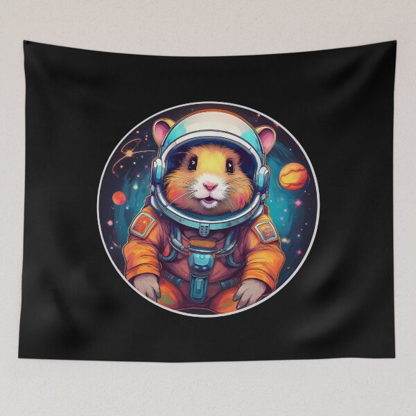 Item preview, Grafitti Astronaut Space Hamster designed and sold by Boxing Kangaroo Retail Company.