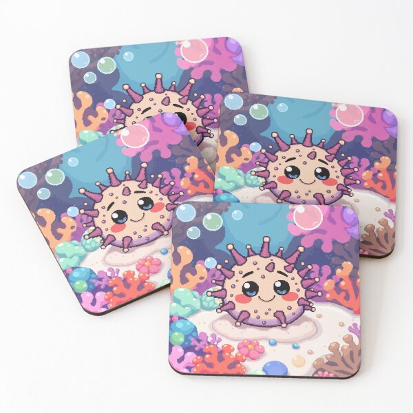 Item preview, Smiling Sea Urchin in Pixel Tide designed and sold by NaturePixel.