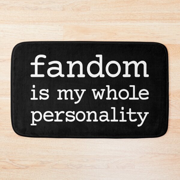 Item preview, Fandom is my whole personality (white courier) designed and sold by kalanyy.