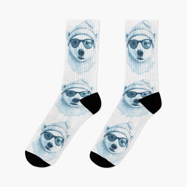 Item preview, polar bear with glasses designed and sold by DerSenat.