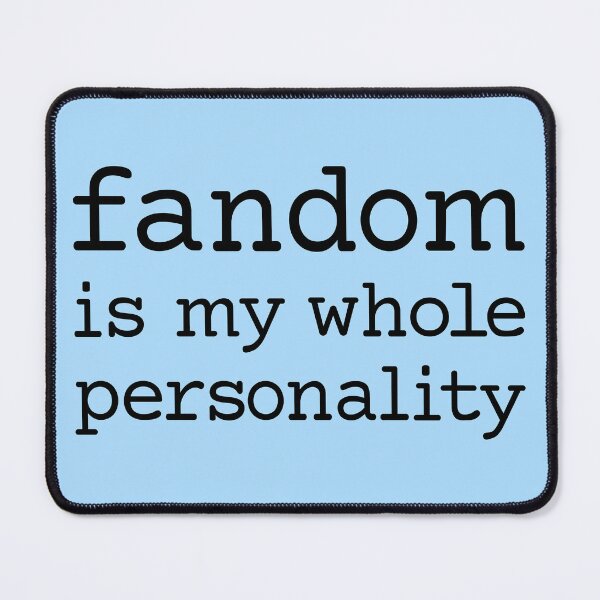 Item preview, Fandom is my whole personality (black courier) designed and sold by kalanyy.
