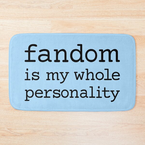 Item preview, Fandom is my whole personality (black courier) designed and sold by kalanyy.