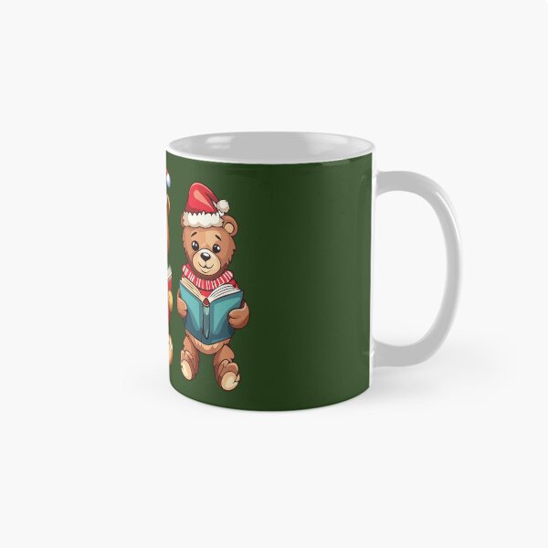 Artikelvorschau, Ein Weihnachts-Teddybären-Buchclub entworfen und verkauft von FableAndThread.