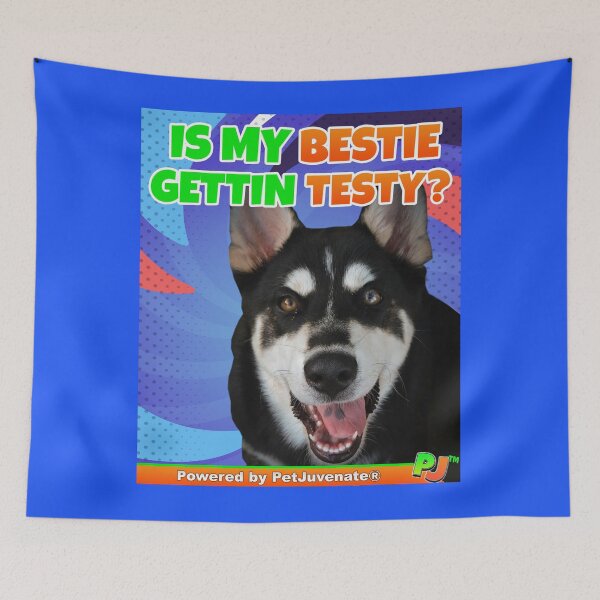 Item preview, Testy Bestie PJ Funny Hilarious Cute Pet Parent Dog Mom Gear designed and sold by PetJuvenate.