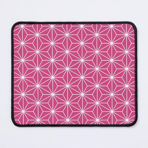 Item preview, White on Magenta Pink Asanoha Japanese Pattern designed and sold by starrylite.