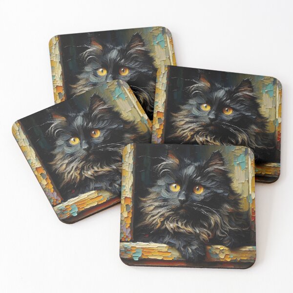 Item preview, Cat on a ledge designed and sold by Vibranta Studio.