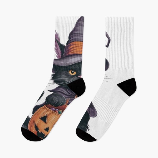 Item preview, WITCHY BLACK CAT GONE TRICK OR TREATING designed and sold by likbatonboot.