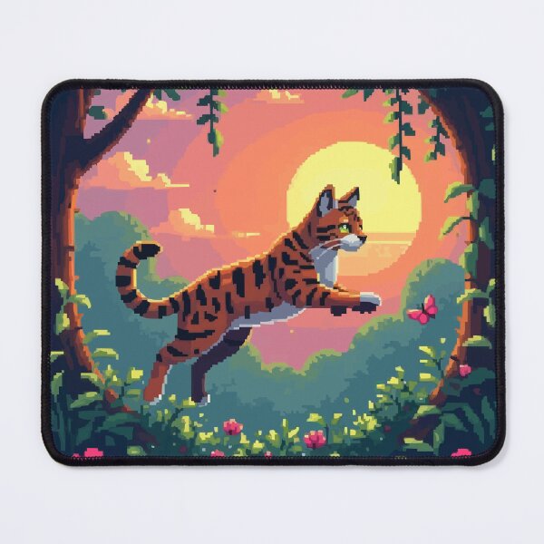 Item preview, Pixel Bengal Cat's Jungle Adventure designed and sold by NaturePixel.