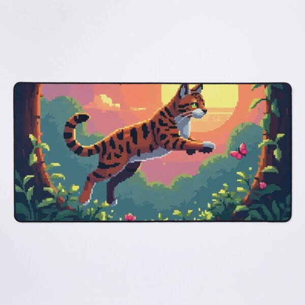 Item preview, Pixel Bengal Cat's Jungle Adventure designed and sold by NaturePixel.