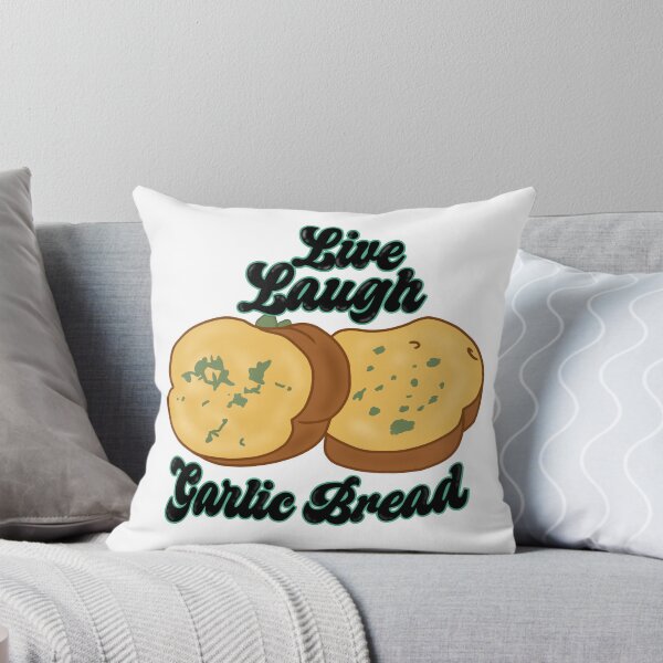 Item preview, Live Laugh Garlic Bread Sticker designed and sold by ChaosKittyAU.