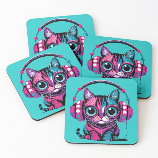 Item preview, Chill Cat with Headphones designed and sold by Fashionunic7.