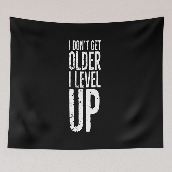 Item preview, level up white grunge designed and sold by PAINTMONKEYS.