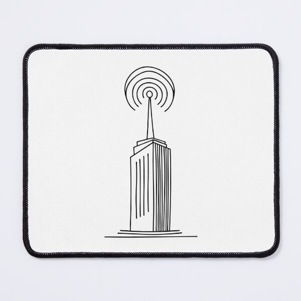 Item preview, Illustration of an antenna on top of a tall building designed and sold by rasagamastore.