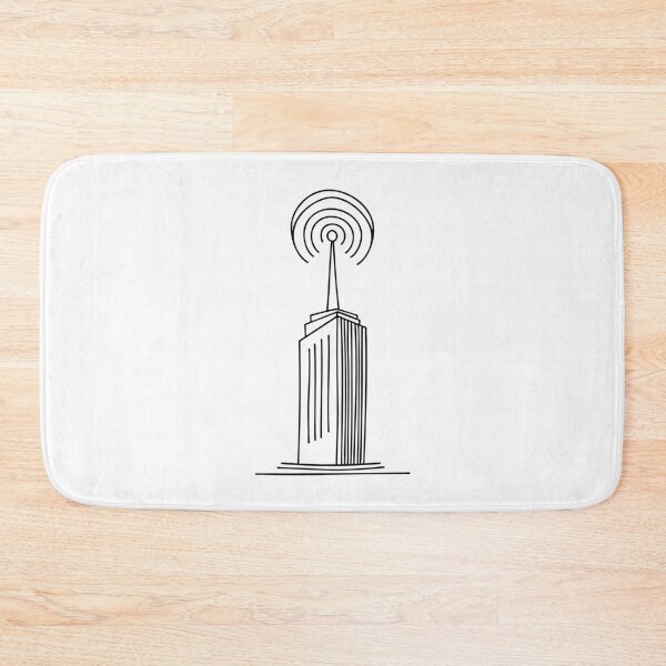 Item preview, Illustration of an antenna on top of a tall building designed and sold by rasagamastore.