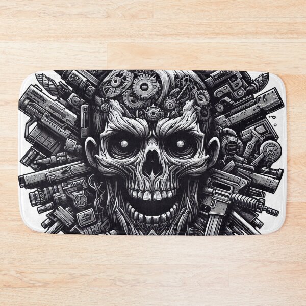 Item preview, Zombie Horror Motif Black White street art designed and sold by Salimgor Hangaround Music.