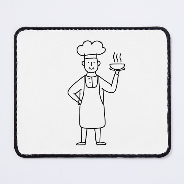 Item preview, male chef wearing an apron while cooking designed and sold by rasagamastore.