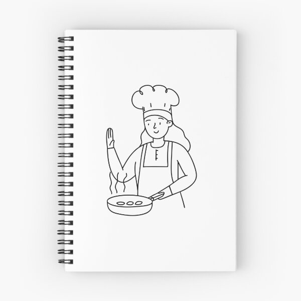 Item preview, female chef wearing an apron while cooking designed and sold by rasagamastore.