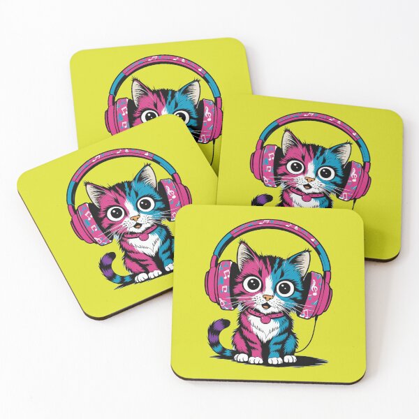 Item preview, Cat with Headphone Beats designed and sold by Fashionunic7.