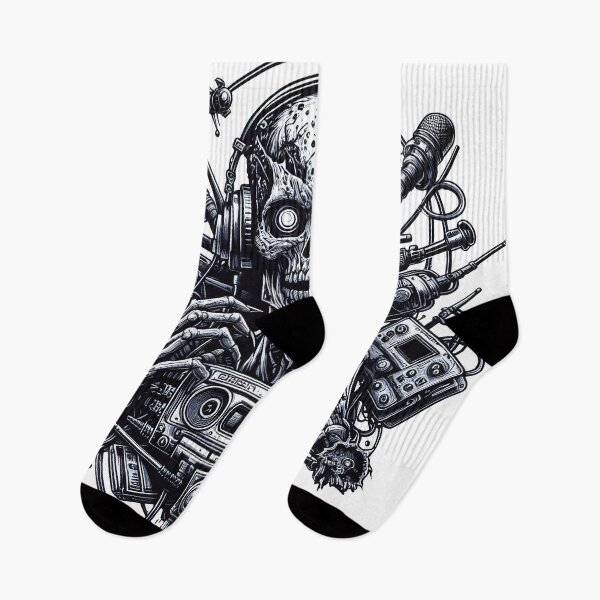 Item preview, Street Art Zombie Horror Motif Black White designed and sold by Salimgor Hangaround Music.