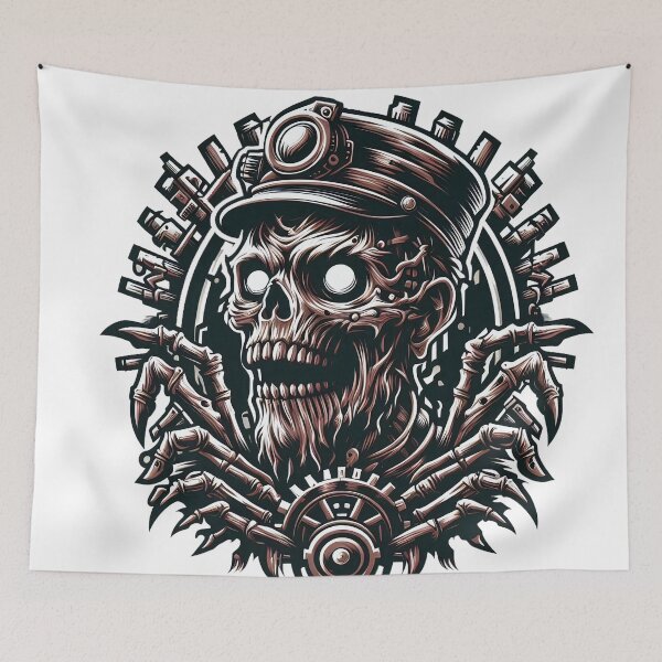 Item preview, Steampunk Zombie Horror Motif designed and sold by Salimgor Hangaround Music.