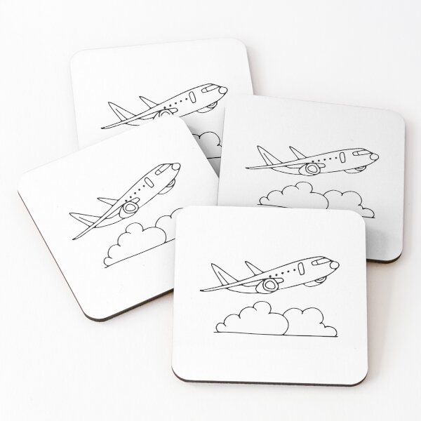 Item preview, Illustration of an airplane flying above the clouds designed and sold by rasagamastore.