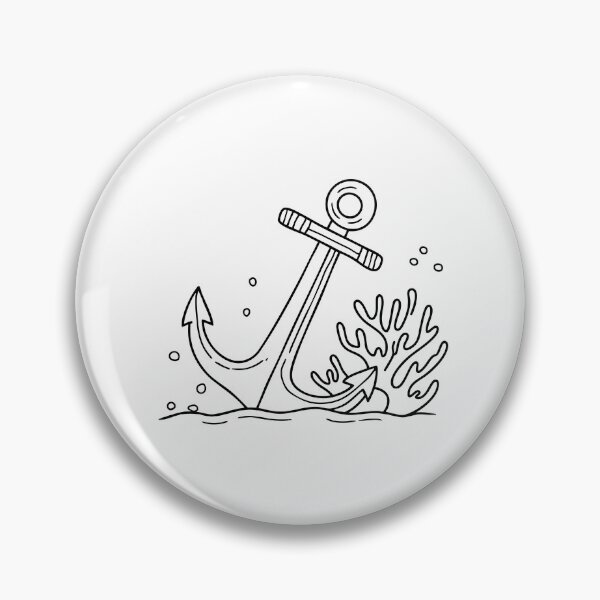 Item preview, Illustration of an anchor at the bottom of the sea designed and sold by rasagamastore.