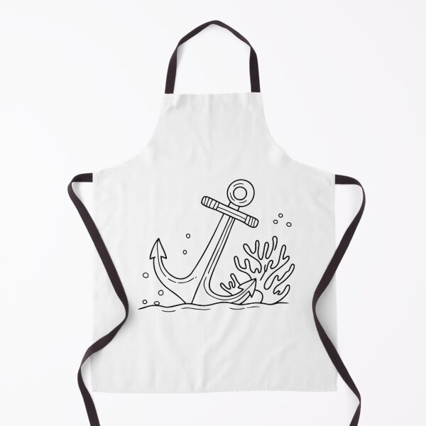 Item preview, Illustration of an anchor at the bottom of the sea designed and sold by rasagamastore.