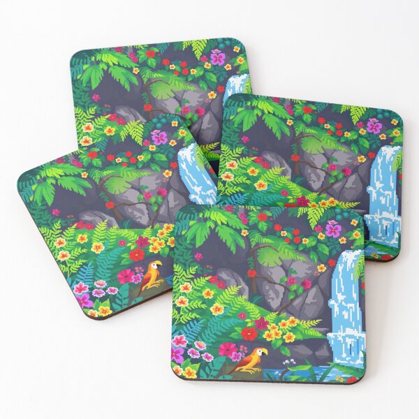 Item preview, Tropical Cascade A Pixel Waterfall designed and sold by NaturePixel.