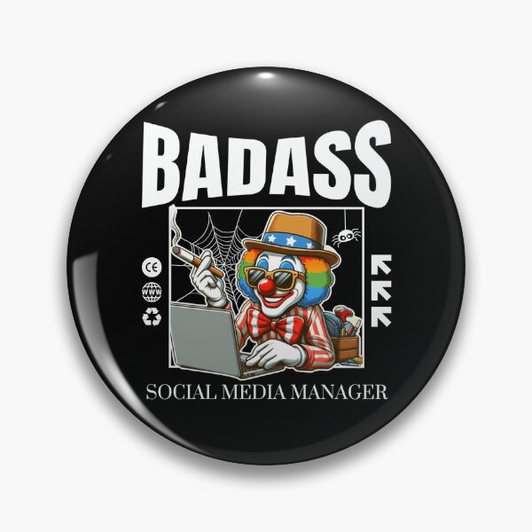 Artikelvorschau, Badass Social Media Manager entworfen und verkauft von Peerless-Prime.