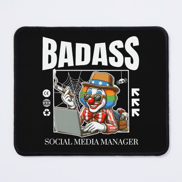 Item preview, Badass Social Media Manager designed and sold by Peerless-Prime.