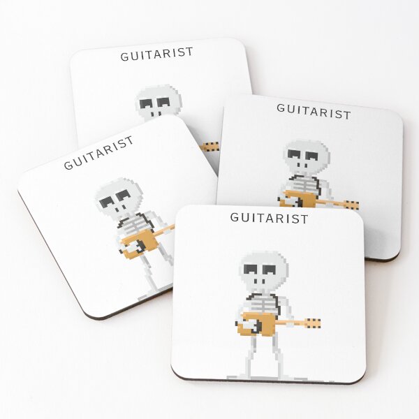 Item preview, Guitarist Cute Skeleton designed and sold by darkthings design.
