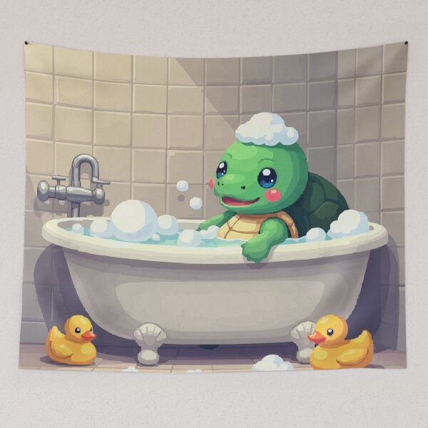 Item preview, Pixel Turtle Spa Day designed and sold by NaturePixel.