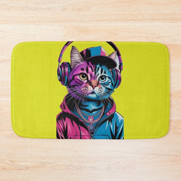 Item preview, Hip Hop Cat Headphones designed and sold by Fashionunic7.