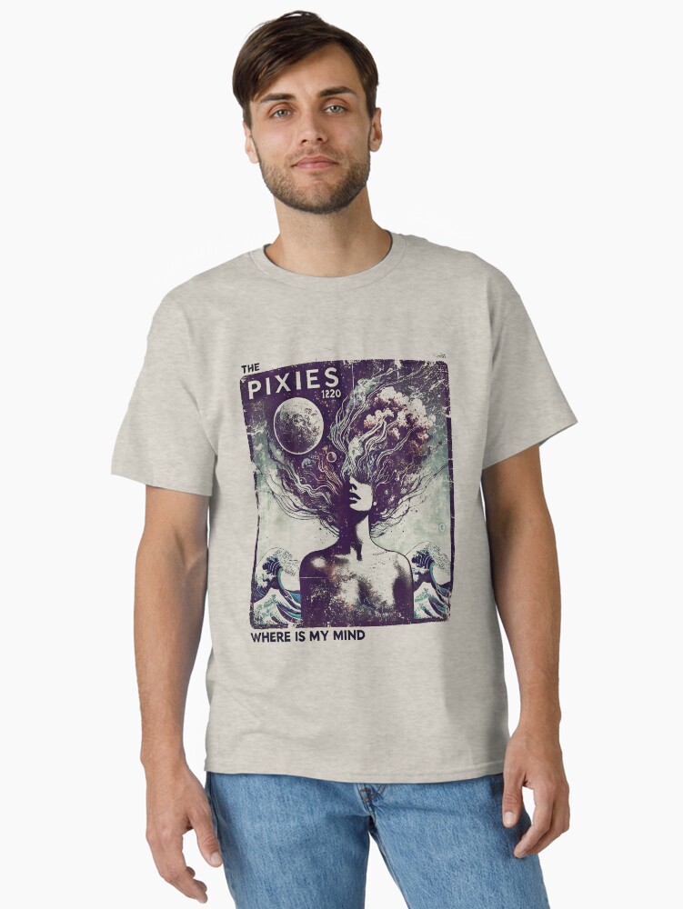 Thumbnail 1 of 7, Classic T-Shirt, The Pixies - Where is My Mind - retro designed and sold by Sovietmovies.