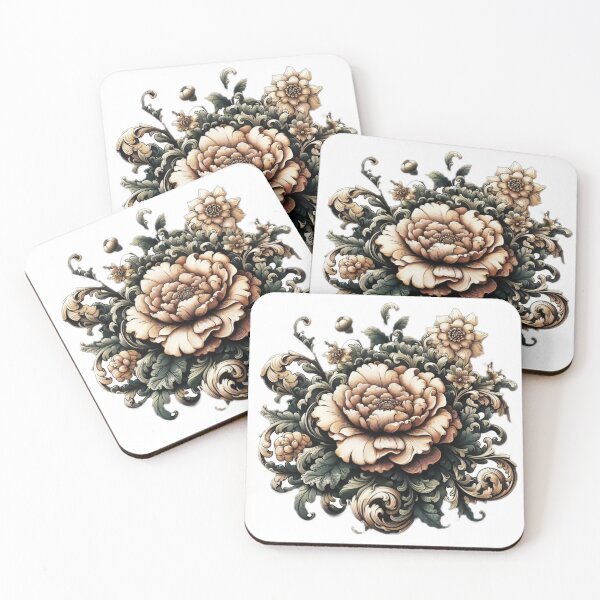 Item preview, Baroque Blossom Swirls designed and sold by PixelParinda.