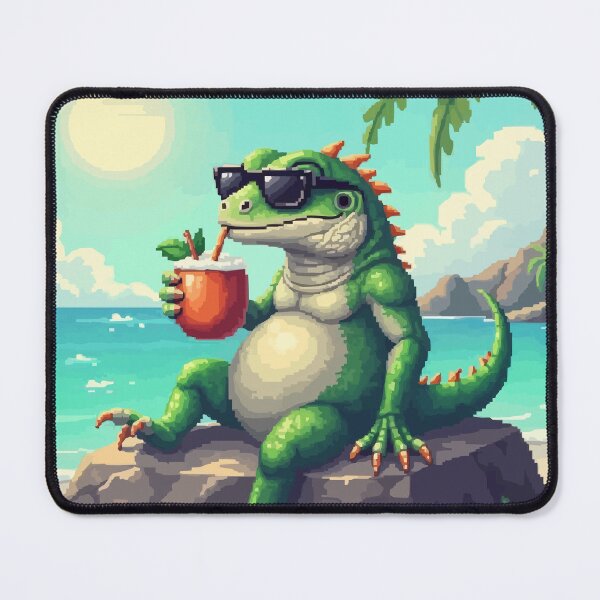Item preview, Sun-Kissed Iguana in Pixel Paradise designed and sold by NaturePixel.