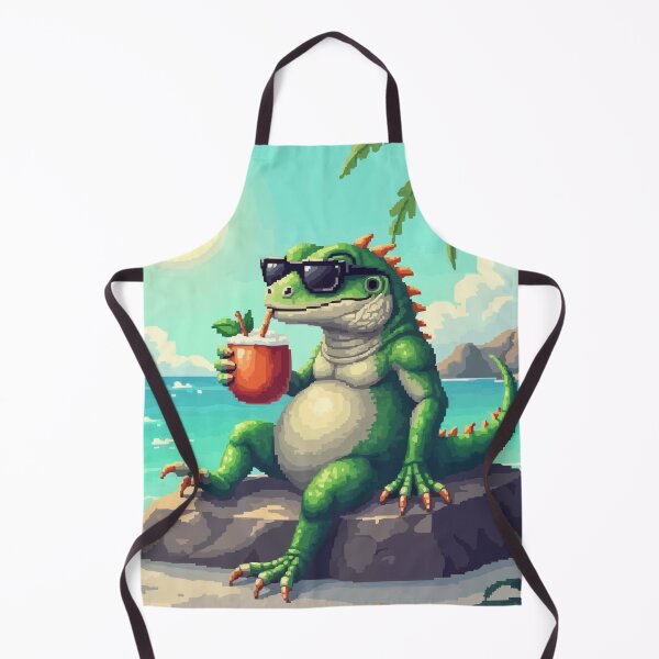 Item preview, Sun-Kissed Iguana in Pixel Paradise designed and sold by NaturePixel.