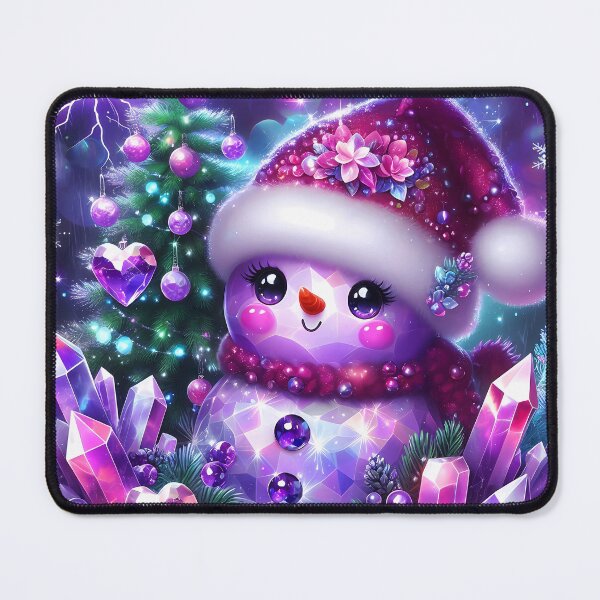 Item preview, A Purple Crystal Snow Sweetheart - snowman girl designed and sold by EmeraldeaDesign.