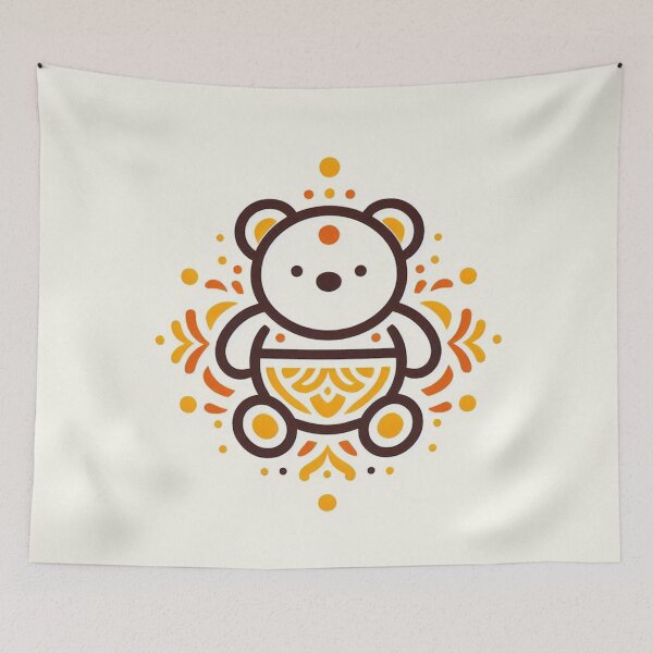 Item preview, Rangoli Bear art designed and sold by ZulryLifestyles.