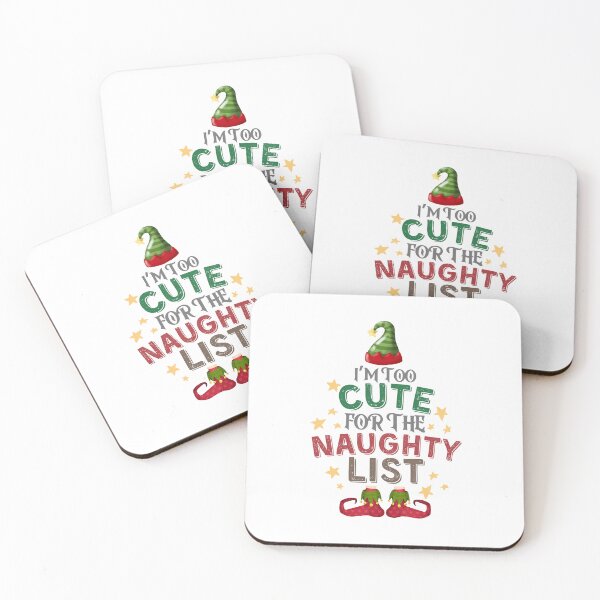 Item preview, I'm too cute for the naughty list designed and sold by Kormix.