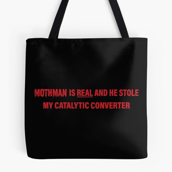 Item preview, Mothman Is Real And He Stole My Catalytic Converter Funny Meme Bumper designed and sold by Jaxym.