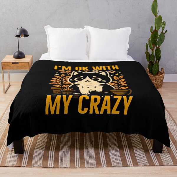 Item preview, im ok with my crazy cat autumn version designed and sold by PAINTMONKEYS.