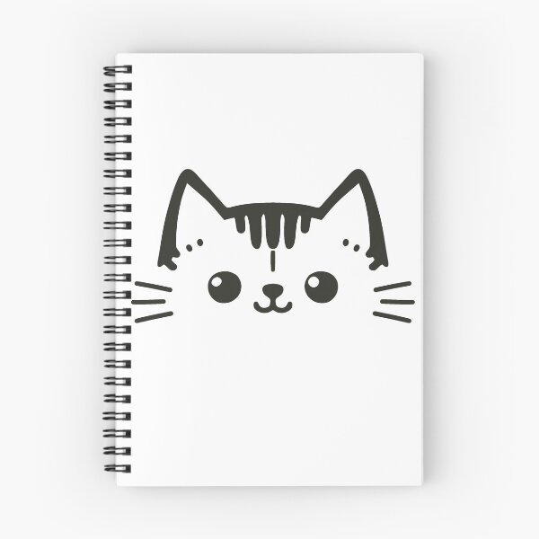 Item preview, KittyKat - Cut Smiley Cat with Flowers designed and sold by KittyKatCats.