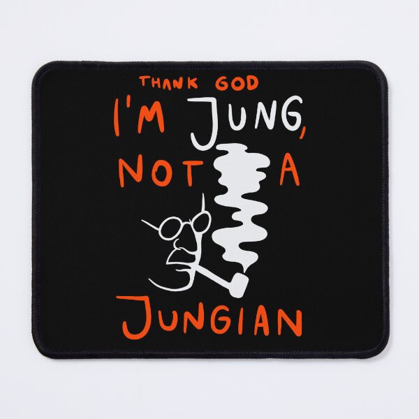 Item preview, Carl Jung Quote - Thank God I'm Jung Not A Jungian (Red version) designed and sold by isstgeschichte.