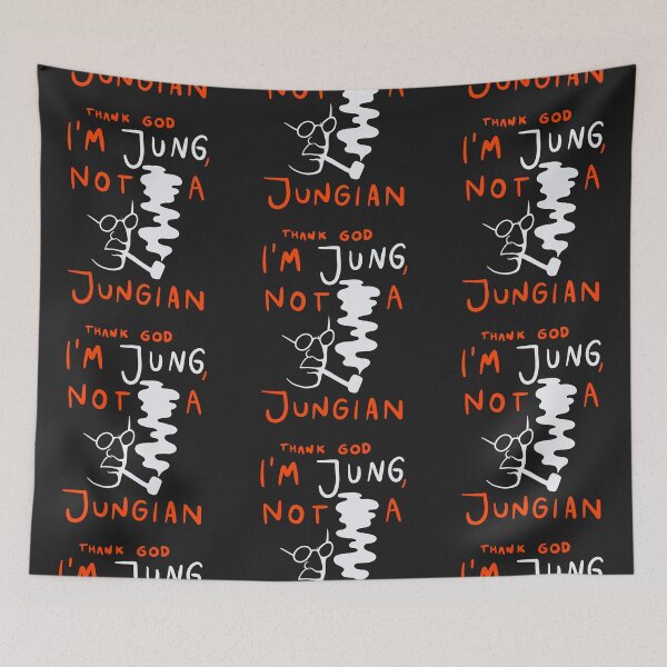 Item preview, Carl Jung Quote - Thank God I'm Jung Not A Jungian (Red version) designed and sold by isstgeschichte.