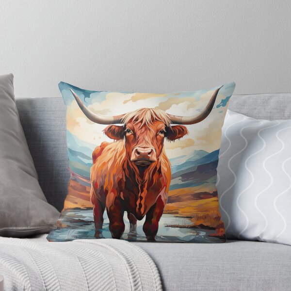 Aperçu de l'œuvre Bovins des Highlands Vache des Highlands Vache Bovins écossais Scottish Highlander créée et vendue par ArtHouseNiklas.